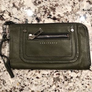 Olive Green Wristlet/Clutch